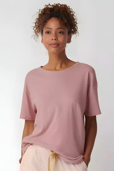 Růžové Mix & Match dámské tričko s krátkým rukávem od Triumphu