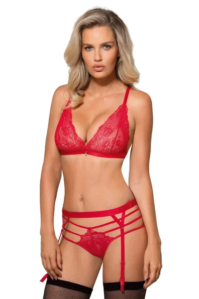 Červená krajková bralette Cyria od Roza