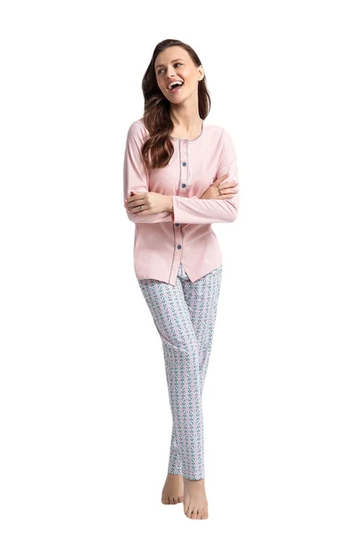 Růžové dámské pyžamo Luna - Pohodlný set pro relaxaci