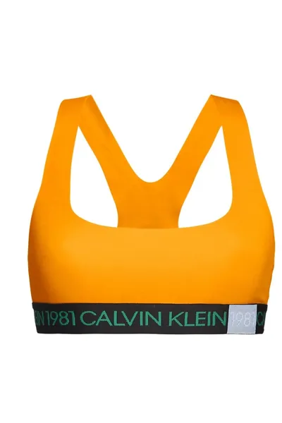 Dámská sportovní podprsenka oranžová - Calvin Klein
