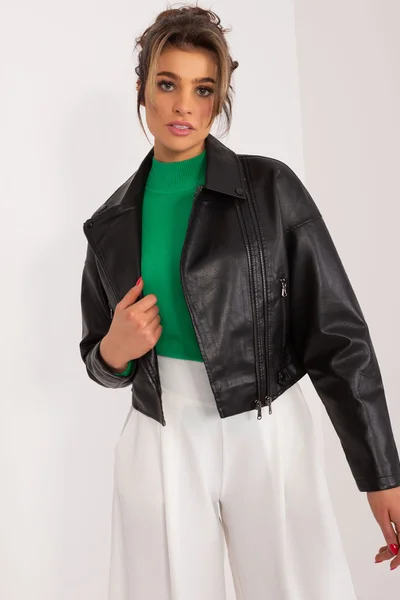 Černá dámská bunda Lanmas FPrice - Elegantní PU design