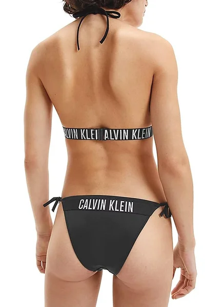 Dámské spodní díl plavek - BEH černobílá - Calvin Klein černá