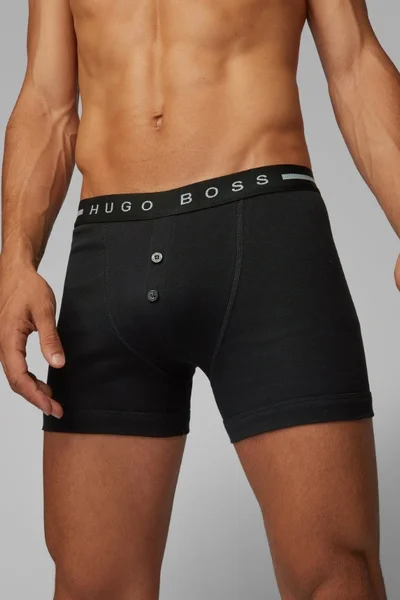 Pánské boxerky   v černé barvě Hugo Boss