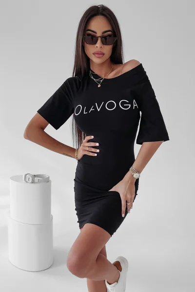 Černé sportovní šaty Ola Voga - pohodlné a ležérní
