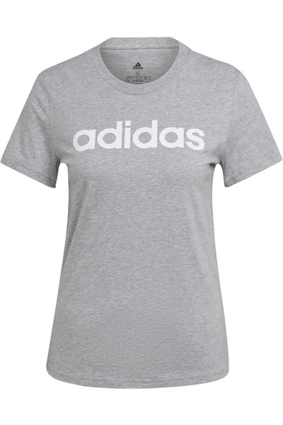 Pánské šedé tričko ADIDAS Essentials Logo Slim Fit