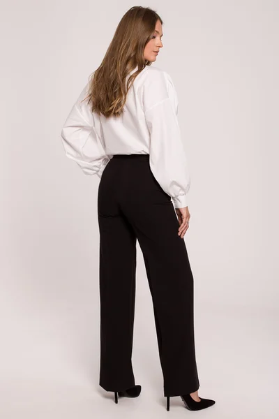Černé klasické dámské kalhoty - Elegantní Essentials