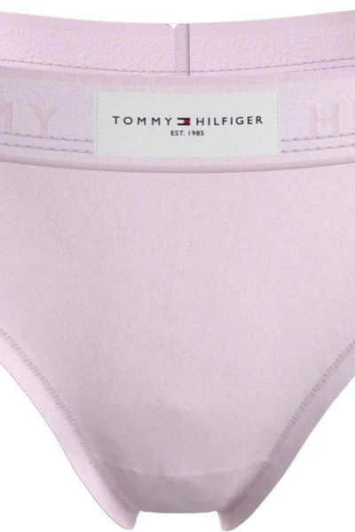 Růžové dámské tanga s fashion gumou - Tommy Hilfiger