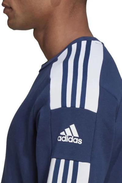 ADIDAS tmavě modrá pánská mikina Squadra s žebrováním