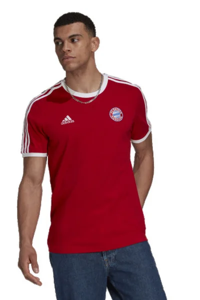 Červené tričko FC Bayern Mnichov - adidas - klasický střih