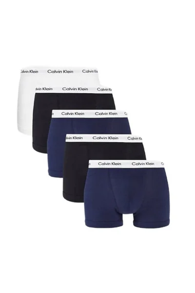 Klasické pánské boxerky Calvin Klein 5 pack černo-bílo-modré