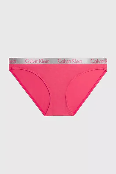 Dámské bikiny kalhotky malinové - Calvin Klein