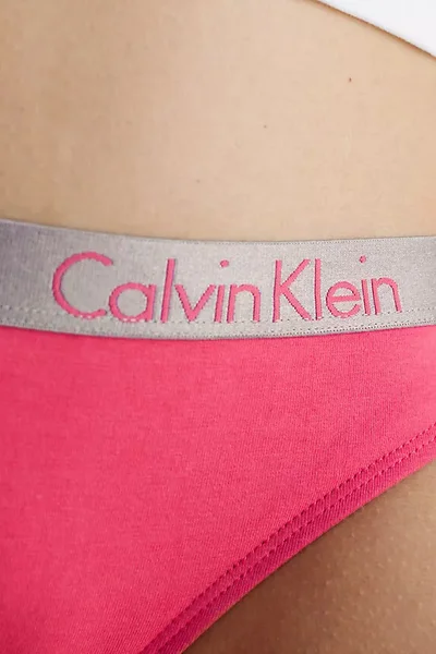 Dámské bikiny kalhotky malinové - Calvin Klein