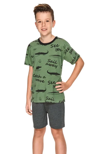 Zelené chlapecké pyžamo Luka TARO