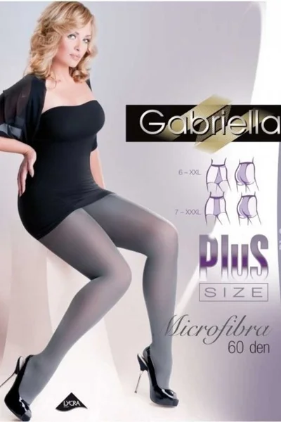 Dámské černé punčochy Microfiber Plus Size Gabriella