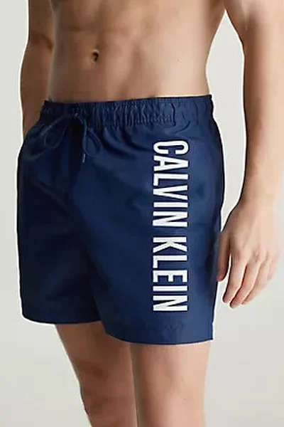 Pánské tmavě modré plavkové kraťasy Calvin Klein