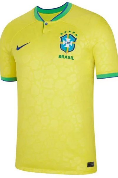 Žluté pánské tričko Nike Brazil Homme - krátký rukáv