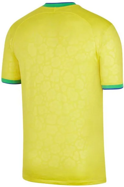 Žluté pánské tričko Nike Brazil Homme - krátký rukáv