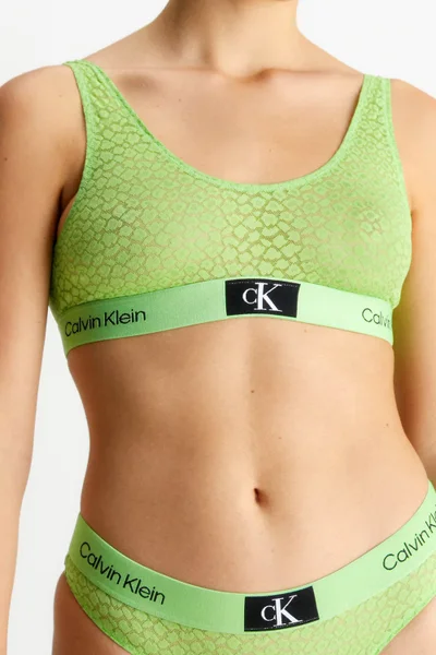 Dámská sportovní podprsenka Calvin Klein - světle zelená