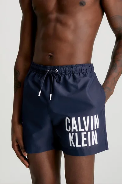 Pánské plavkové šortky Calvin Klein tmavě modré s logem