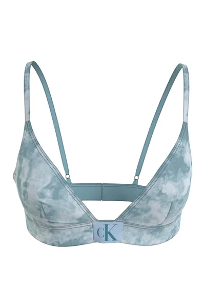 Dámská plavková podprsenka bikini  modrá  Calvin Klein