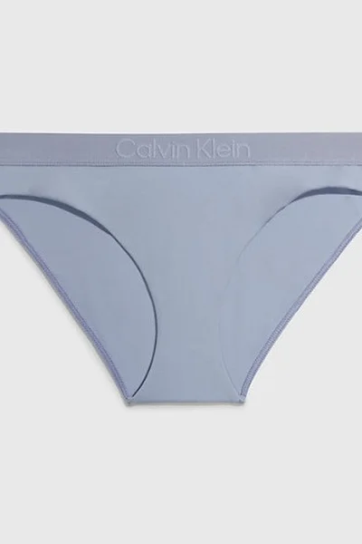 Dámské plavky CK s nápisem v modré barvě