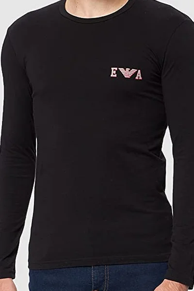 Pánské triko  - - v černé barvě - Emporio Armani