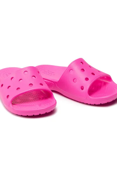 Dětské nazouváky Classic Slide Neon růžová - Crocs