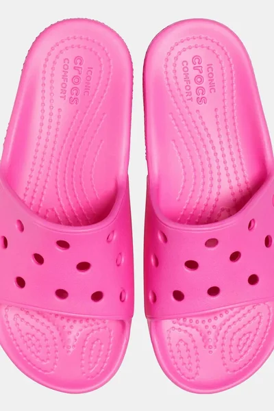 Dětské nazouváky Classic Slide Neon růžová - Crocs