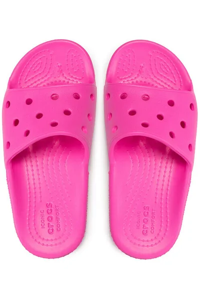 Dětské nazouváky Classic Slide Neon růžová - Crocs