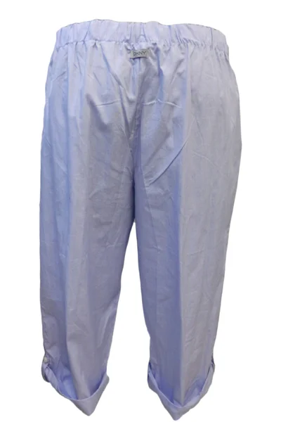 Modré dámské 3/4 kalhoty DKNY s kapsami a stuhou v pase