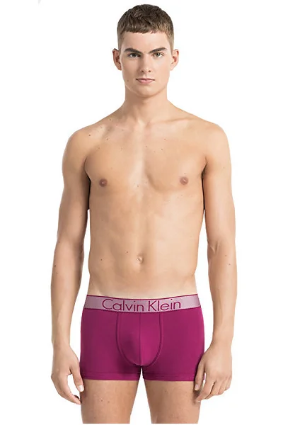 Bílé pánské boxerky Calvin Klein s nápisem v pase