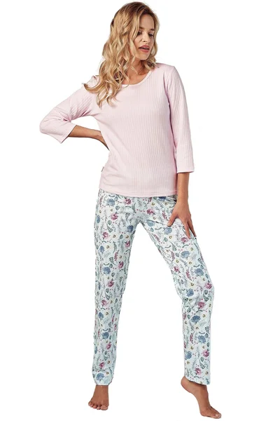 Růžové dámské pyžamo z měkké bavlny - Amora Taro