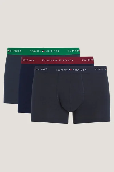 Tommy Hilfiger Pánské modré boxerky - 3 ks