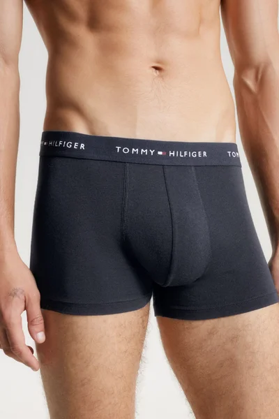 Tommy Hilfiger Pánské modré boxerky - 3 ks