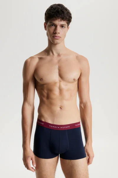 Tommy Hilfiger Pánské modré boxerky - 3 ks