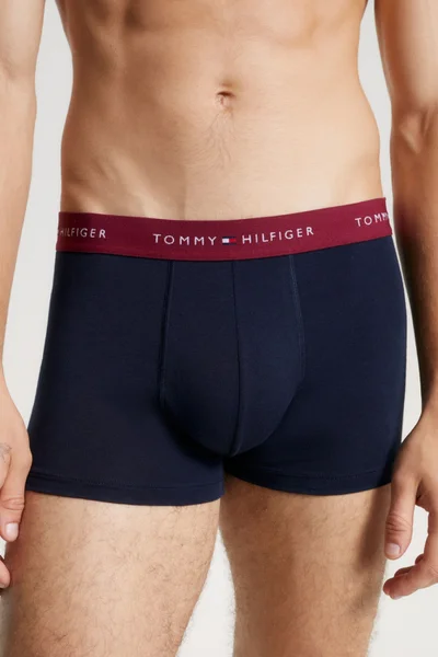 Tommy Hilfiger Pánské modré boxerky - 3 ks