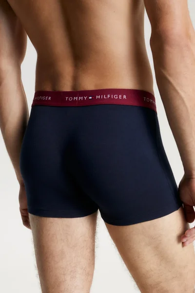 Tommy Hilfiger Pánské modré boxerky - 3 ks