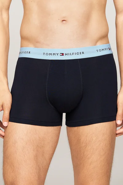 Pánské tmavě modré boxerky - Tommy Hilfiger (3 kusy)