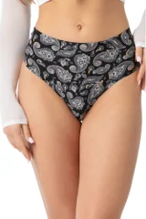 Černá dámská tanga Paisley INVISIBLE - Julimex