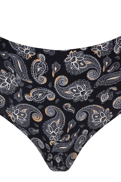 Černá dámská tanga Paisley INVISIBLE - Julimex