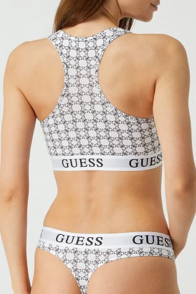 Dámská sportovní bralette podprsenka - - - Černobílá - Guess