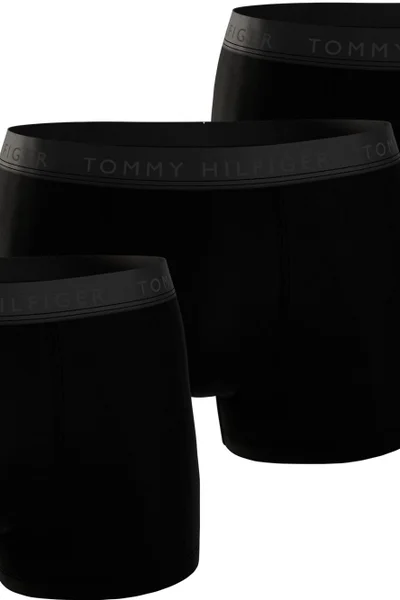 Luxusní pánské boxerky Tommy Hilfiger - černé balení 3 ks