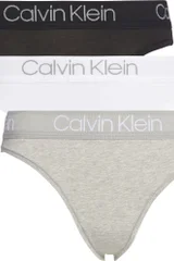 Klasická Calvin Klein Tanga - Bavlněná směs s elastanem