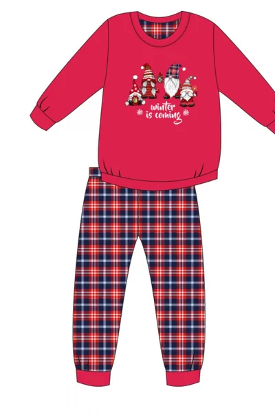 Dívčí pyžamo  Gnomes - Cornette červená
