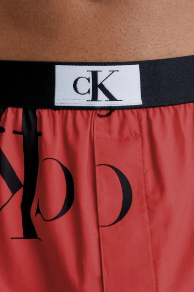 Luxusní červené pánské trenýrky CK BLACK od Calvin Klein