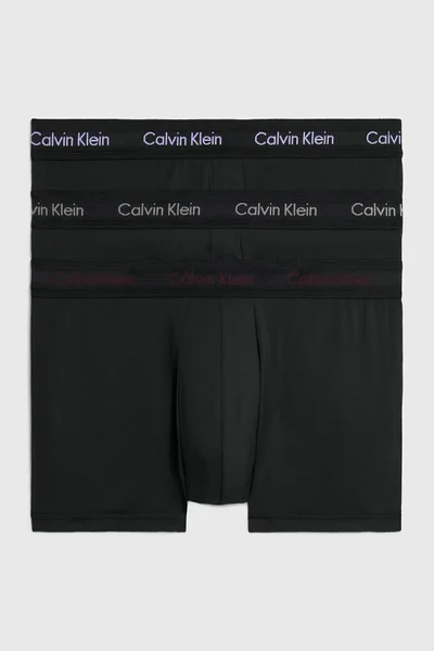 Černé stretchové pánské boxerky Calvin Klein s nízkým pasem