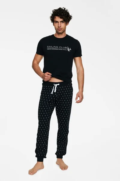 Pánské pyžamo  v černé barvě Henderson