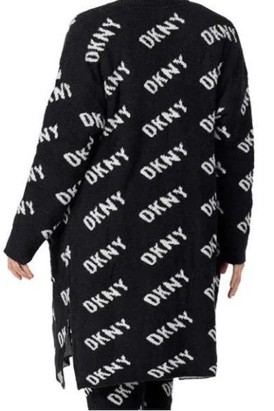 Dámský župan - cardigan   černábílá - DKNY