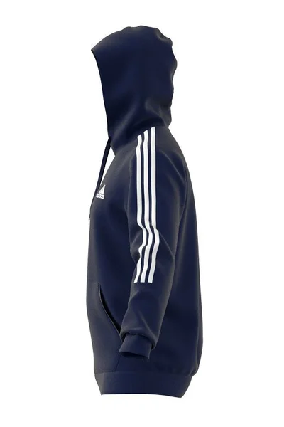 Pánská mikina Essentials Fleece 3 Stripes M  - Adidas tm.Modrá