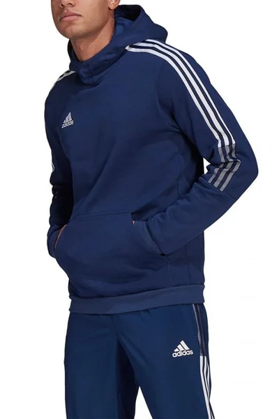 Pánská mikina Tiro Sweat Hoody M  - Adidas tm.Modrá